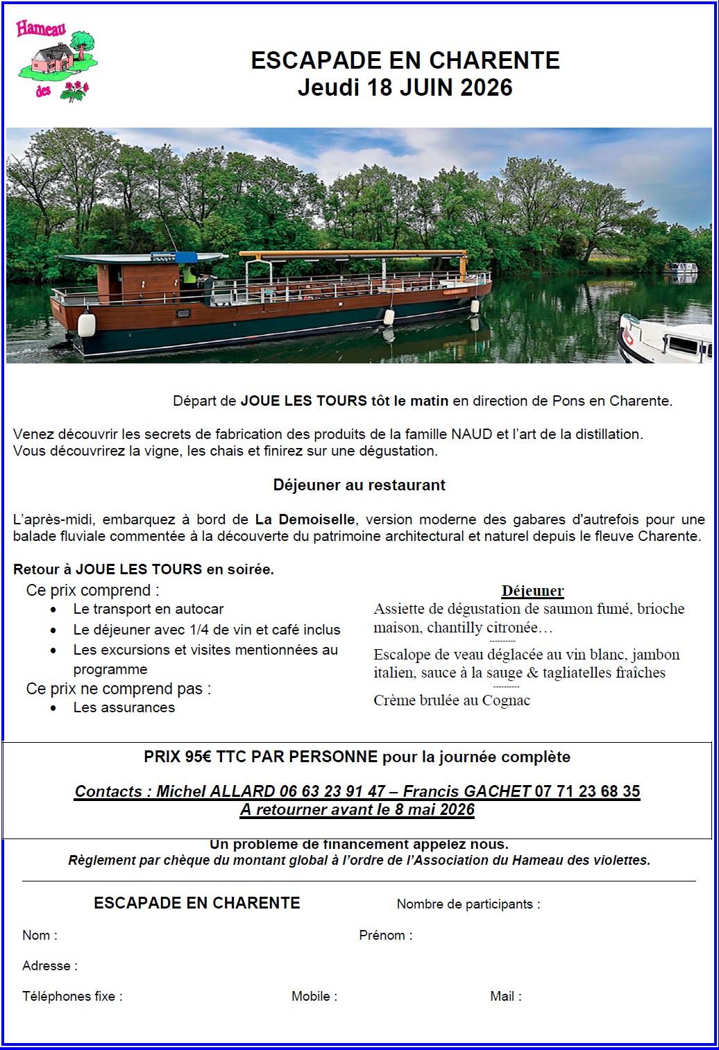 Escapade en charente 18 juin